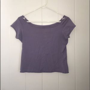 Brandy Melville wide neck t shirt